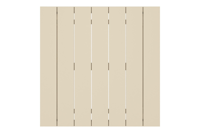 Modica loungetafel in beige aluminium - L 72 x B 72 x H 38 cm