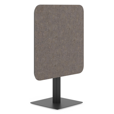 Fano kantelbare tuintafel vierkant afgerond in zwart aluminium en volkeramiek wulong - L 80 x B 80 x H 72.5 cm